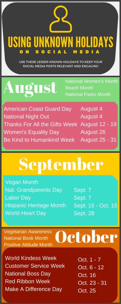 Minor Holidays Infographic
